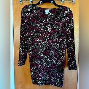 Chico’s abstract 3/4 sleeve top size L